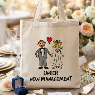 Wedding Cartoon - Under New Management Mini Tote Bag