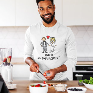 Wedding Cartoon - Under New Management T-Shirt