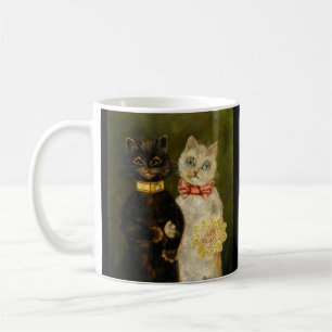 WEDDING CAT COUPLE LOUIS WAIN COFFEE MUG