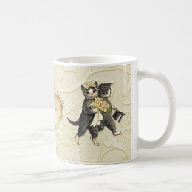 Wedding Cats Coffee Mug (Right)