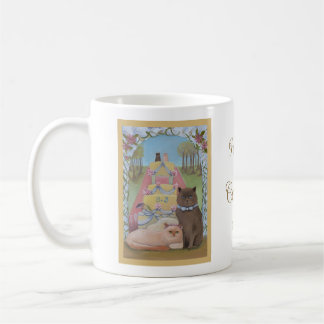 Wedding Cats The Purr-fect Pair Personalised Coffee Mug