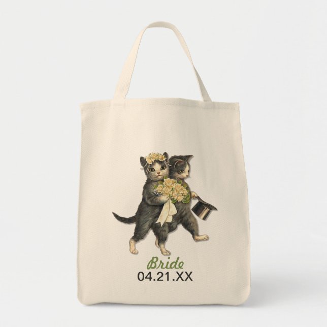 Wedding Cats Tote Bag (Front)