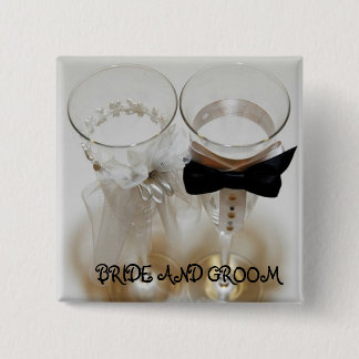 Wedding Celebration Glasses 15 Cm Square Badge