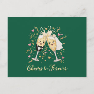 Wedding Celebration Toast Postcard