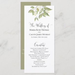 Wedding Ceremony Elegant Sage Greenery Foliage