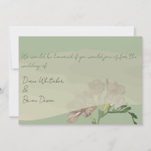 Wedding Ceremony Fresia Invitation