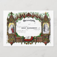 wedding certificate from 1877