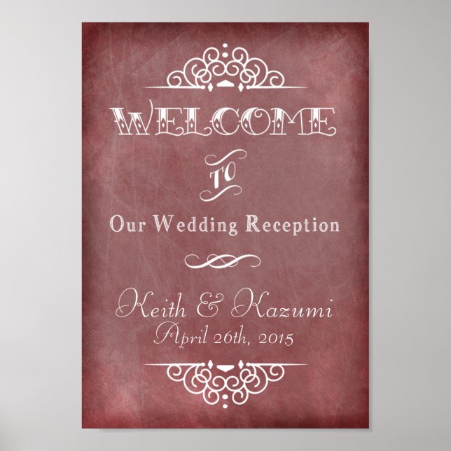 Wedding Chalkboard(A4) Value Poster Paper (Matte) (Front)