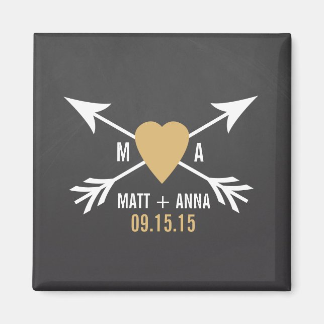 Wedding Chalkboard Magnets (Front)