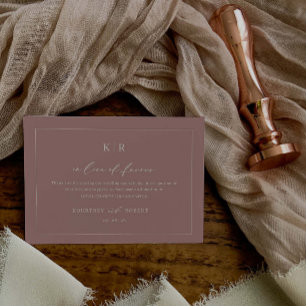 Wedding Charity In Lieu of Favours Enclosure Card