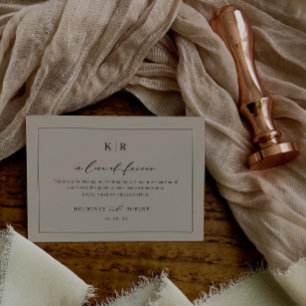 Wedding Charity In Lieu of Favours Enclosure Card