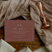 Wedding Charity In Lieu of Favours Enclosure Card