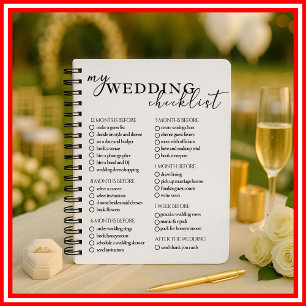 Wedding Checklist Planner Modern Elegant