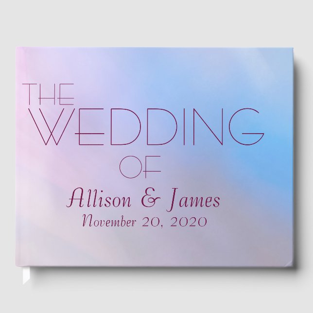 Wedding cherry customisable guest book (Front)