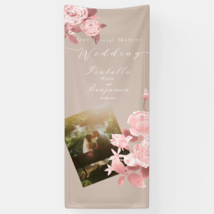 Wedding Chic Rose Photo Vertical Banner