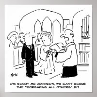 Wedding Church Service Vicar Can't Scrub Vows
