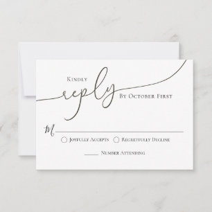 Wedding Classic Response Calligraphy Script