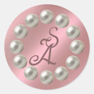 Wedding classic round sticker