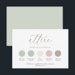 Wedding Color Palette Guide Invitation<br><div class="desc">Elegant sage green wedding attire card featuring a soft green and neutral color palette. Designed to guide guests with a cohesive dress code, this card includes sage green, eucalyptus, ivory, dusty blush, and warm mushroom tones. Perfect for garden, botanical, classic, or modern weddings, this attire card helps create a beautifully...</div>