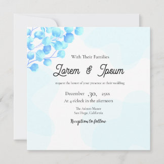 Wedding Colour Flower Invitation Card Design Templ
