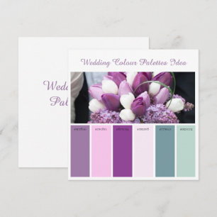 Wedding Colour Palettes Idea Card