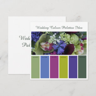 Wedding Colour Palettes Idea Card