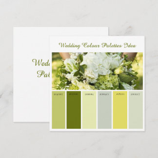 Wedding Colour Palettes Idea Card
