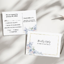 Wedding Confirmation Postcard from Floral List