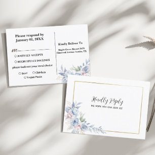 Wedding Confirmation Postcard from Floral List