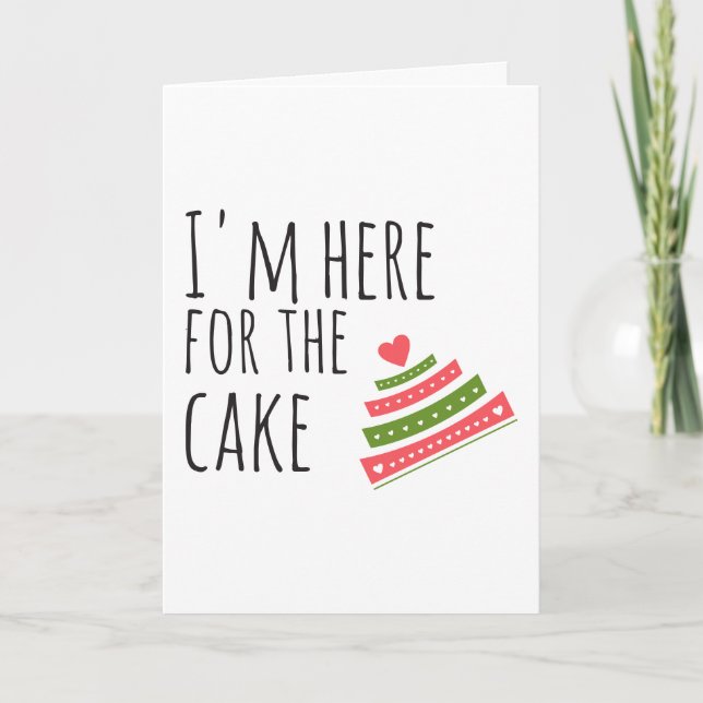 Wedding Congrats, Cake Humour Card (Front)