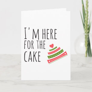 Wedding Congrats, Cake Humour Card