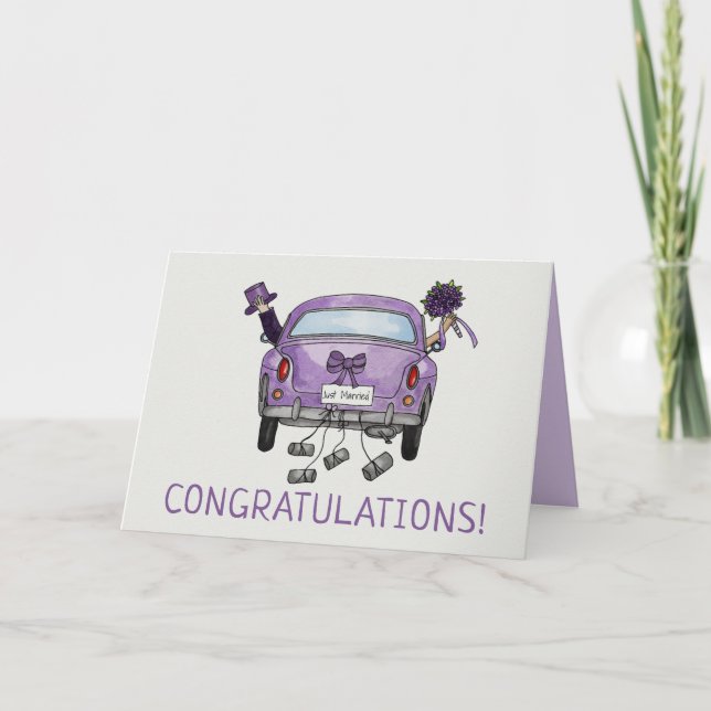 Wedding Congratulations Bride & Groom card (Front)