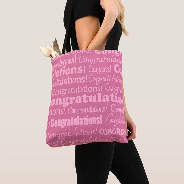 Wedding Congratulations In Pink Tote Bag (Creator Uploaded)