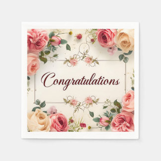 Wedding Congratulations Napkin