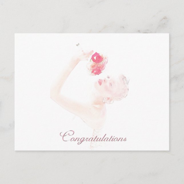 Wedding Congratulations Postcard (Front)