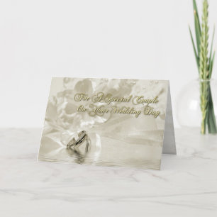 Wedding Congratulations Sepia Card