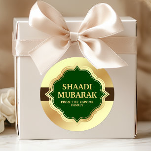 Wedding Congratulations Shaadi Mubarak Sticker