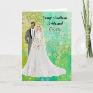 Wedding Congratulations to Bride and Groom Card