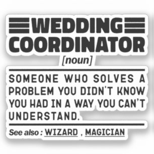 Wedding Coordinator Noun Bridal Consultant Funny