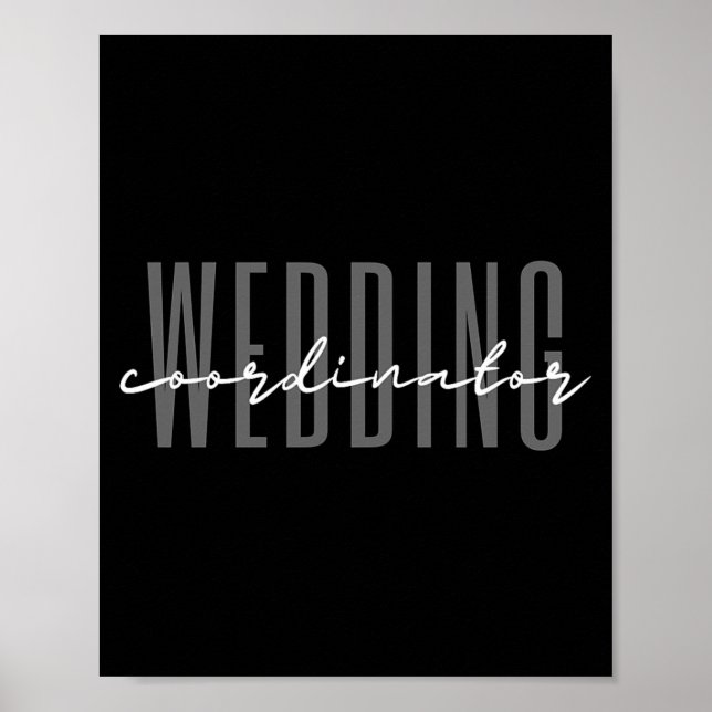Wedding Coordinator Wedding Planner Funny Event Poster (Front)