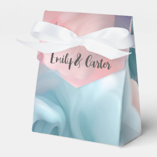 Wedding Cotton Candy Abstract Favour Box