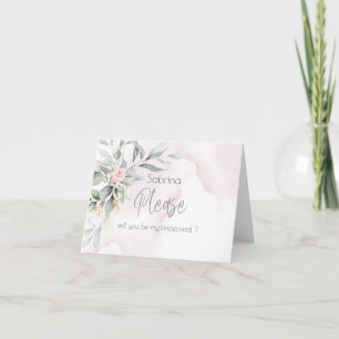 Wedding   Countryside Garden Pink Floral Thank You Card