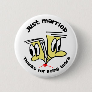 Wedding Couple 6 Cm Round Badge
