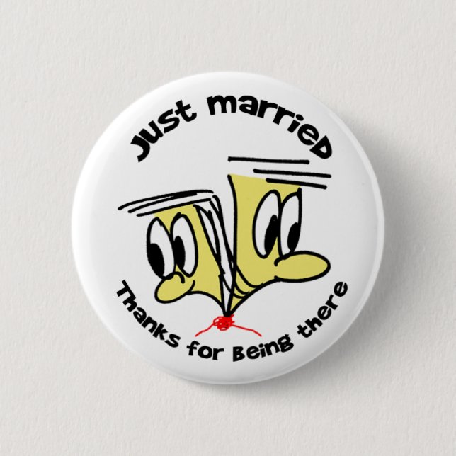 Wedding Couple 6 Cm Round Badge (Front)