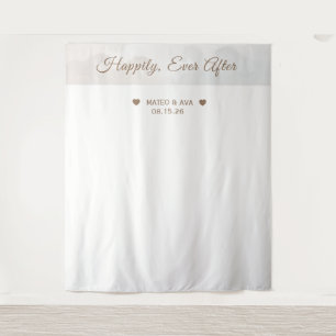 Wedding Couple Custom Backdrop Tapestry