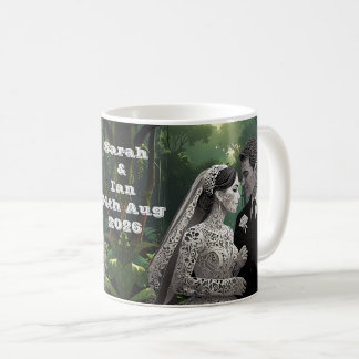 Wedding couple engagement gift idea coffee mug