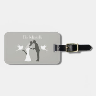 Wedding Couple Honeymoon Adventure Luggage Tag