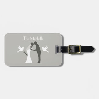 Wedding Couple Honeymoon Adventure Luggage Tag