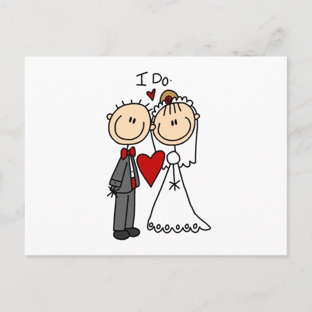 Wedding Couple I Do T-shirts and Gifts Postcard (Front)