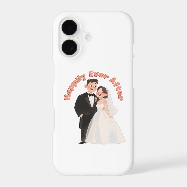 Wedding Couple Illustration Happily Ever After (Back)